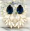 Blue teardrop earrings گوشواره اشک کبود