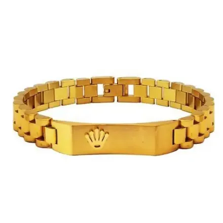  دستبند طلا مدل رولکس با طلای سفید و برلیان