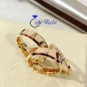 حلقه ساده نگین برلیان مدل 21166