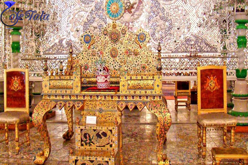 تاج سنگ های قیمتی از جواهرات سلطنتی ایران